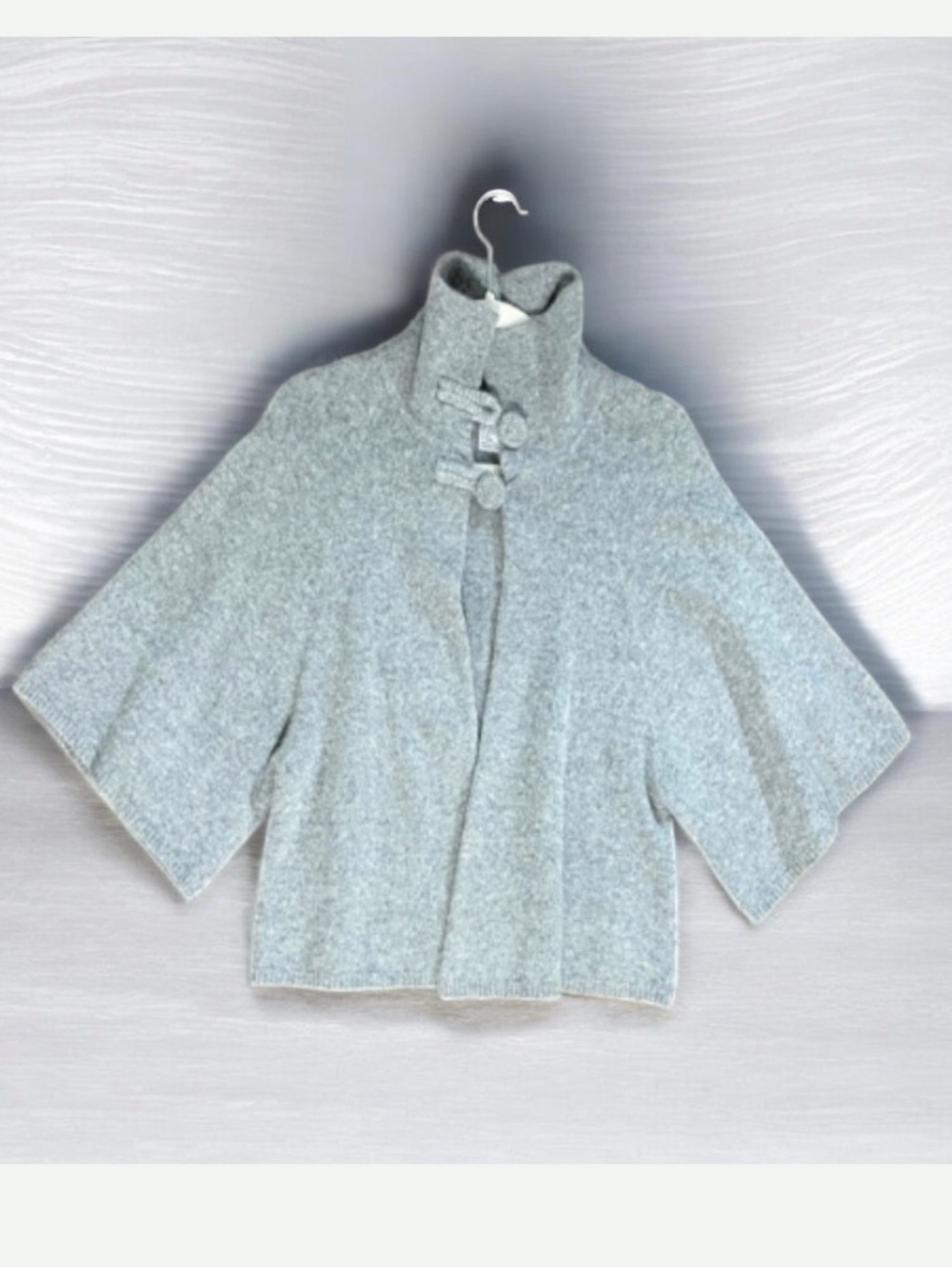 Contemporaine Crop Wool Blend Cardigan Size L